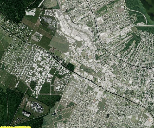 Terrebonne County, Louisiana aerial photography