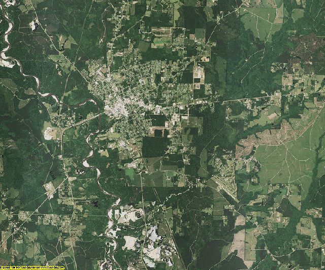 Washington County, Louisiana aerial photography
