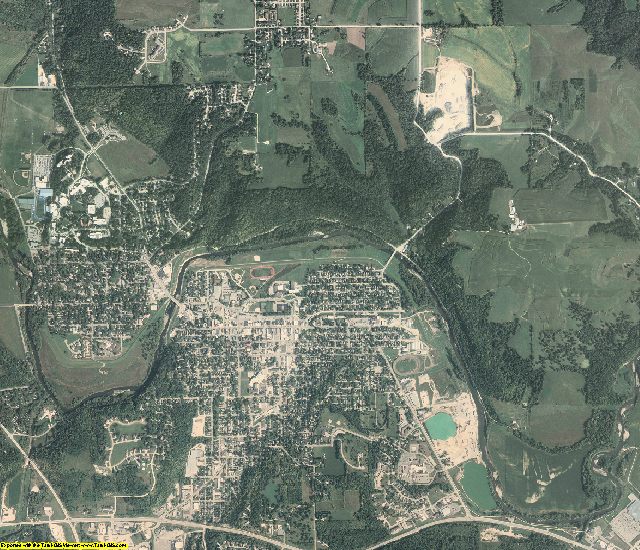 Winneshiek County, Iowa aerial photography