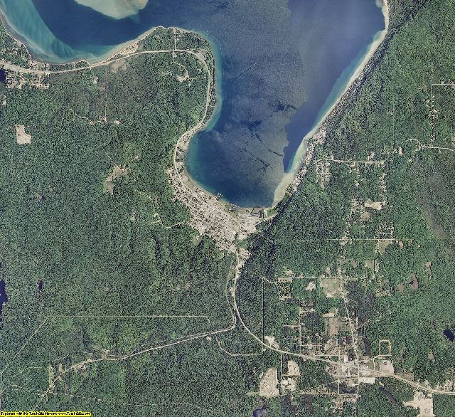 Alger County, Michigan aerial photography