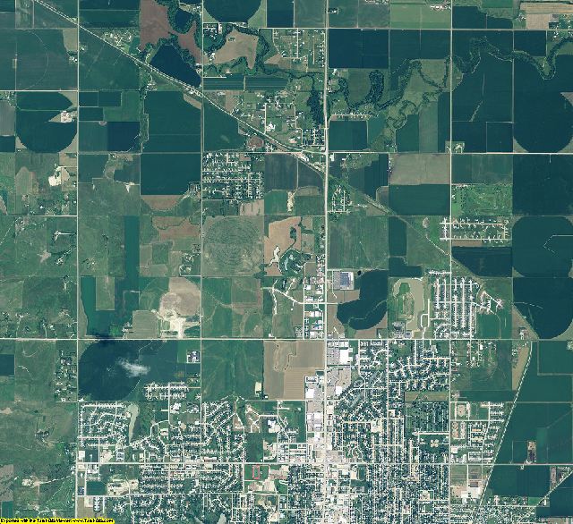Buffalo County, Nebraska aerial photography