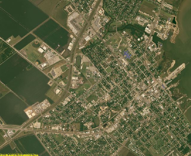 Calhoun County, Texas aerial photography