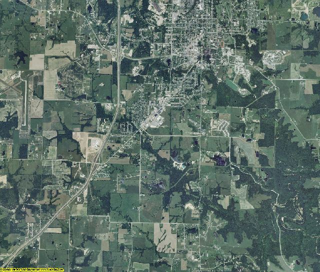 Callaway County, Missouri aerial photography