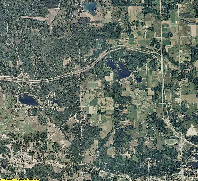 Clare County, Michigan aerial photography