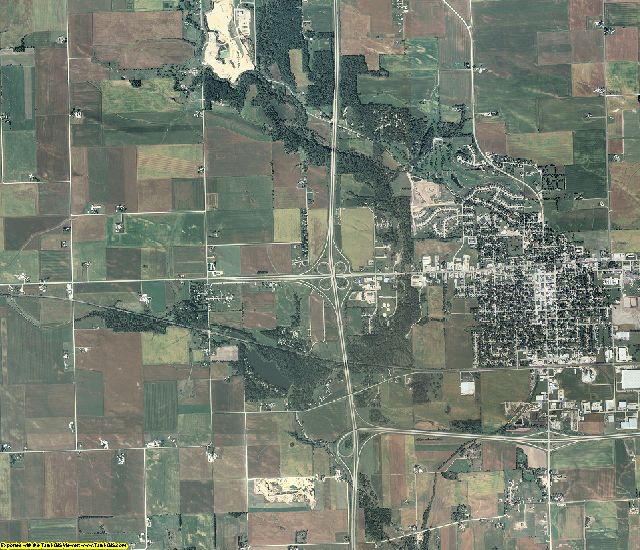 Clinton County, Iowa aerial photography