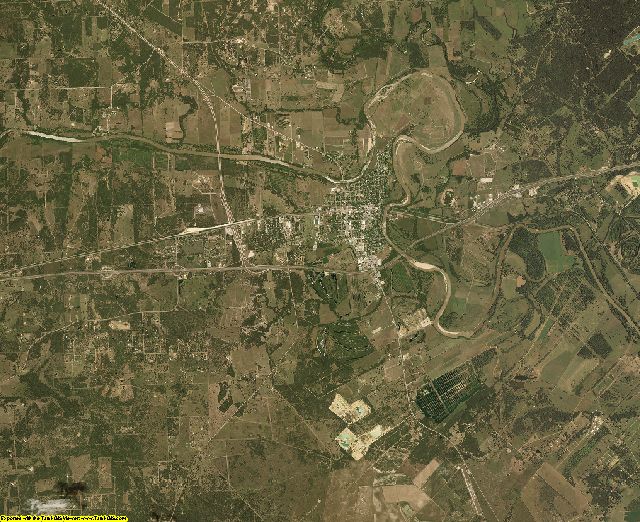 Colorado County, Texas aerial photography