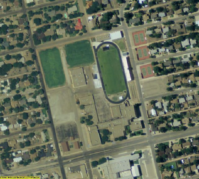 Dawson County, TX aerial photography detail