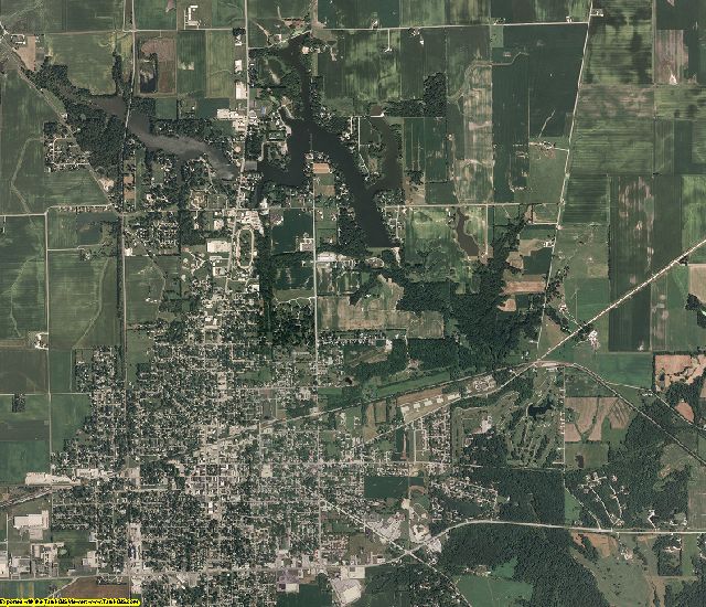 Edgar County, Illinois aerial photography