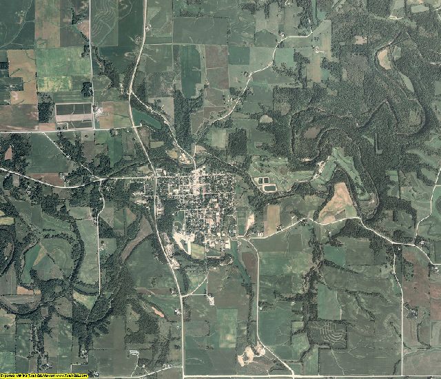 Fayette County, Iowa aerial photography