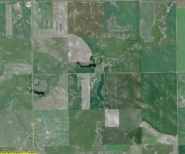 Golden Valley County, North Dakota aerial photography