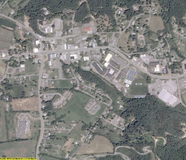 Grayson County, VA aerial photography detail