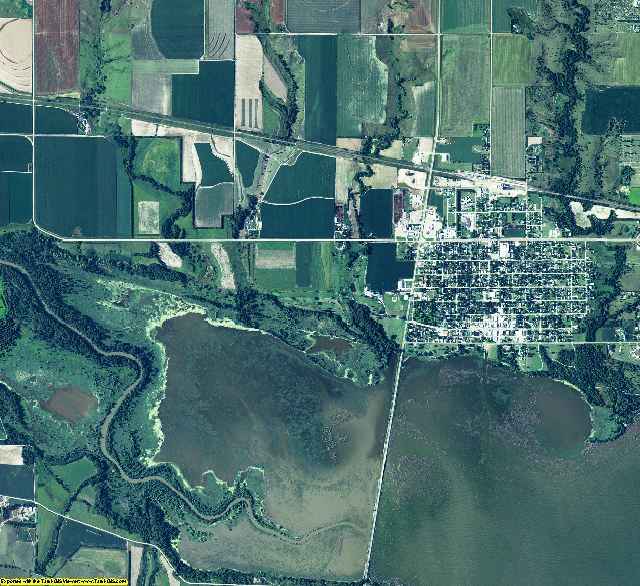 Harlan County, Nebraska aerial photography