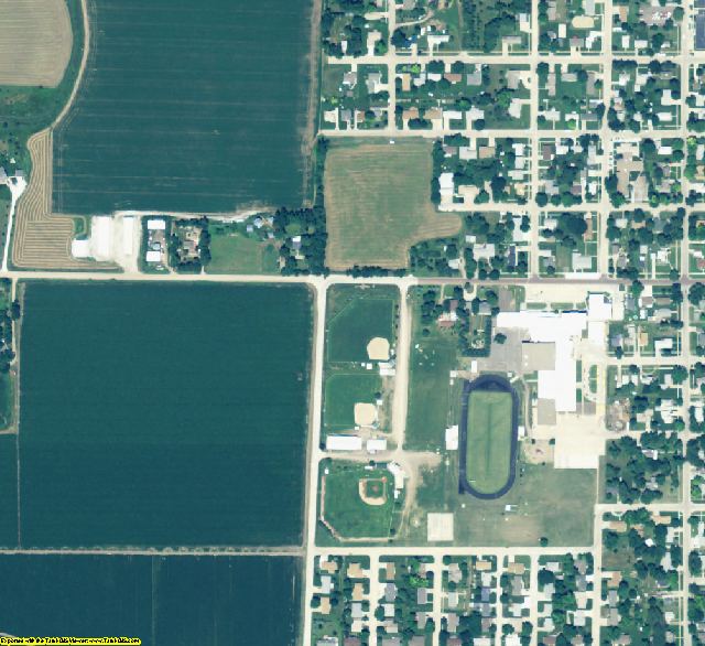 Howard County, NE aerial photography detail