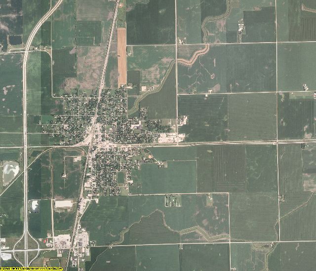 Iroquois County, Illinois aerial photography