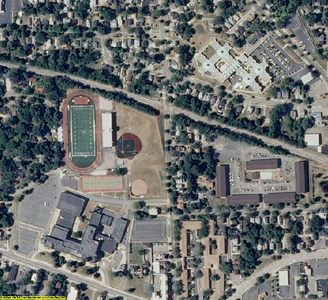 Jackson County, MI aerial photography detail