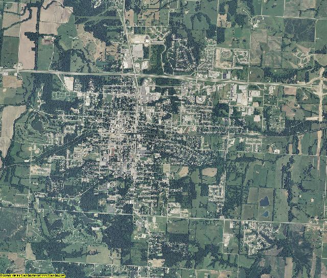 Johnson County, Missouri aerial photography