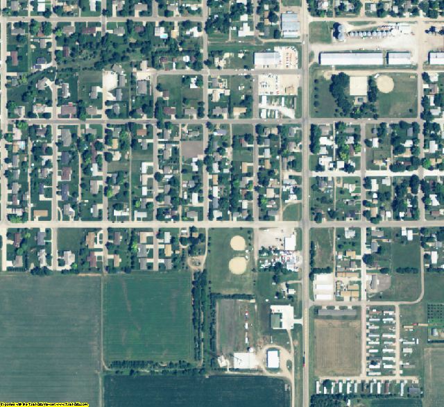 Kearney County, NE aerial photography detail