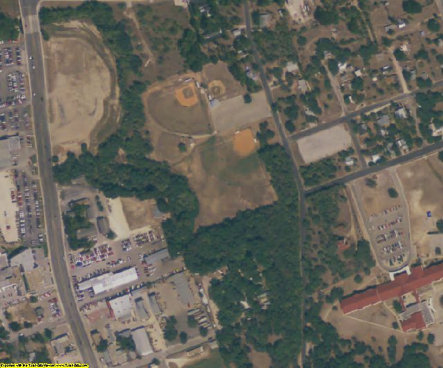 Lampasas County, TX aerial photography detail