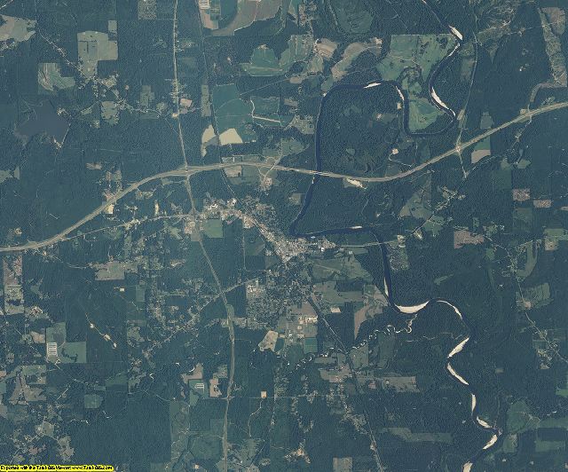 Lawrence County, Mississippi aerial photography