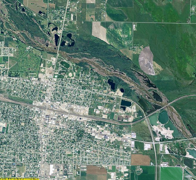 Lincoln County, Nebraska aerial photography