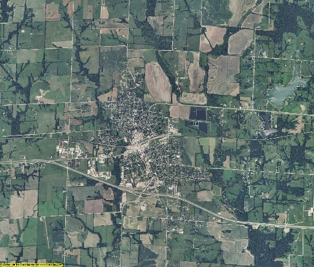 Linn County, Missouri aerial photography