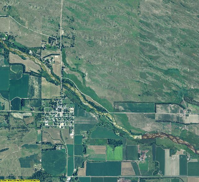 Loup County, Nebraska aerial photography