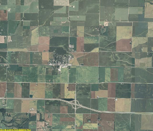Macon County, Illinois aerial photography