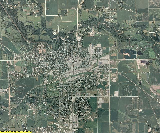 Marshall County, Iowa aerial photography