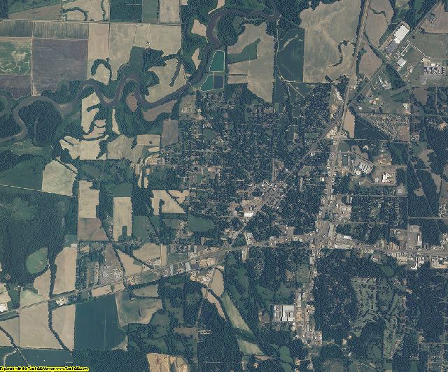 Panola County, Mississippi aerial photography