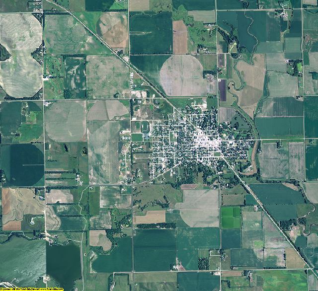 Pierce County, Nebraska aerial photography