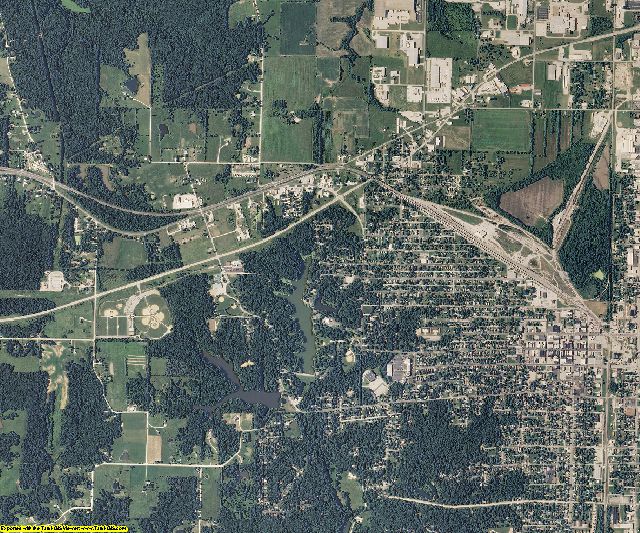 Randolph County, Missouri aerial photography