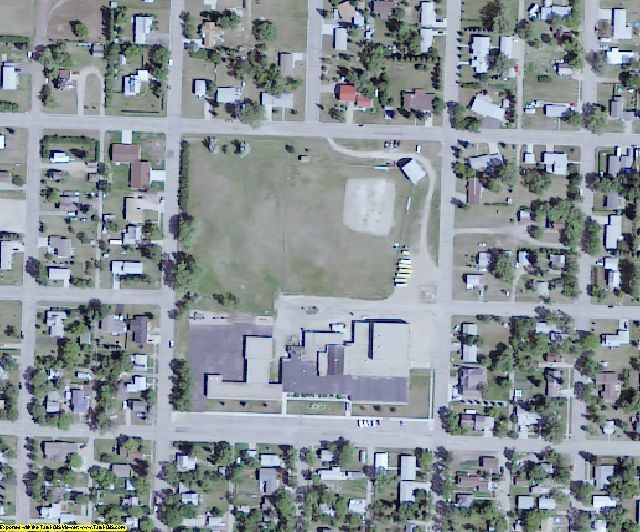Renville County, ND aerial photography detail