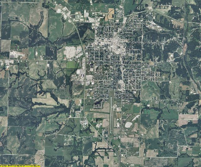 Saline County, Missouri aerial photography