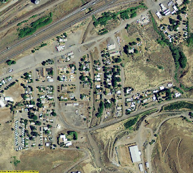 Sherman County, OR aerial photography detail