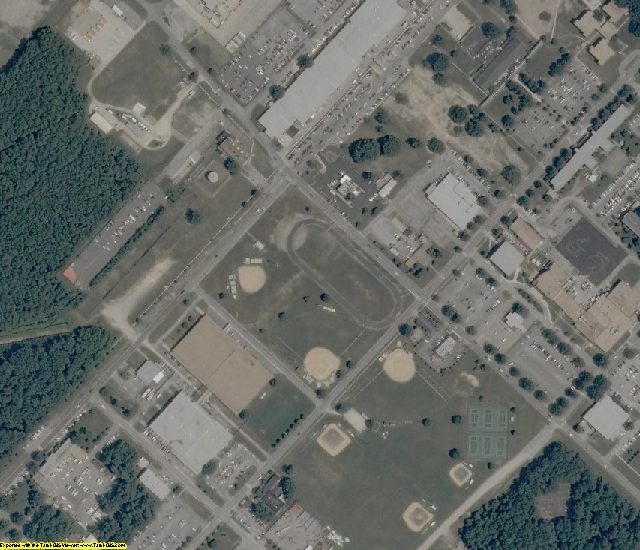 Virginia Beach County, VA aerial photography detail