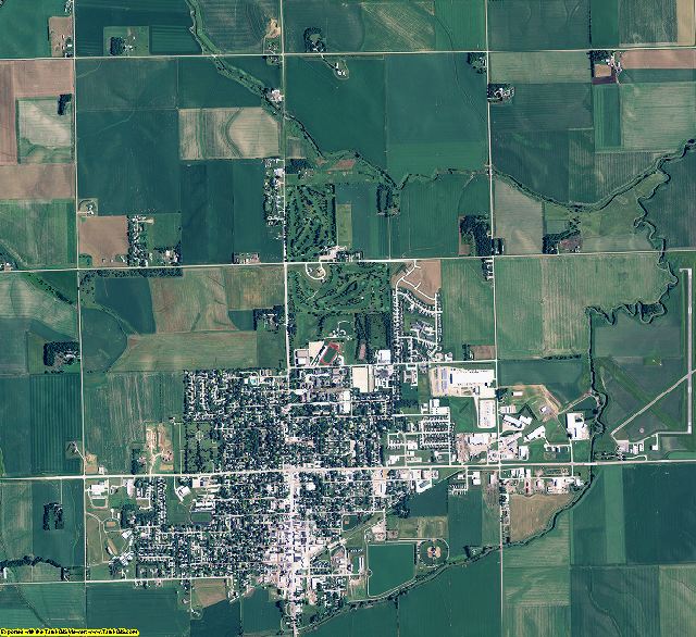 Wayne County, Nebraska aerial photography