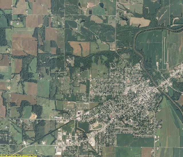 White County, Illinois aerial photography