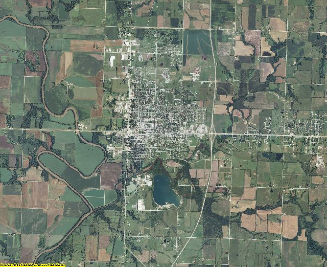 Allen County, Kansas aerial photography