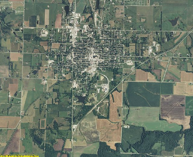 Anderson County, Kansas aerial photography