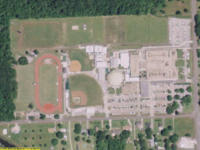 Ascension County, LA aerial photography detail