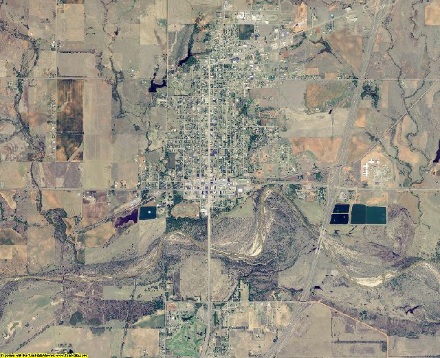 Beckham County, Oklahoma aerial photography