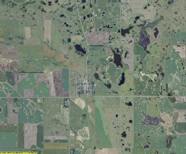 Benson County, North Dakota aerial photography