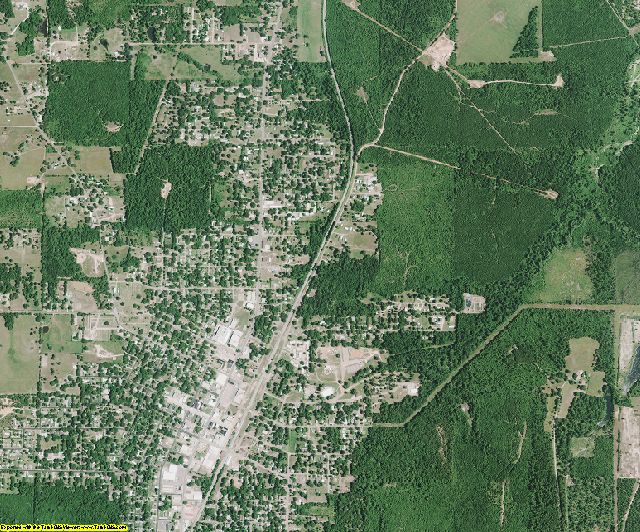 Caddo County, Louisiana aerial photography
