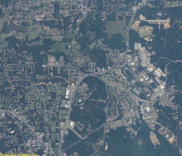 Calhoun County, Alabama aerial photography