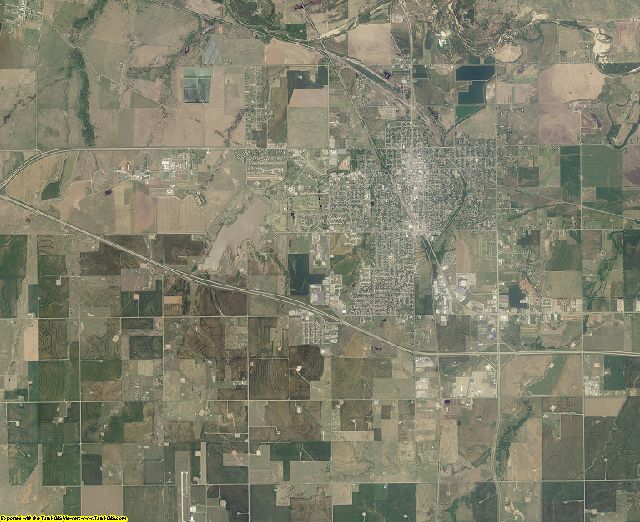 Canadian County, Oklahoma aerial photography