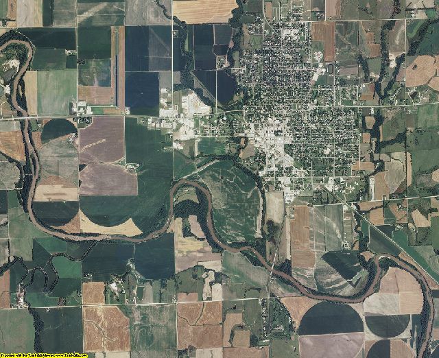 Clay County, Kansas aerial photography