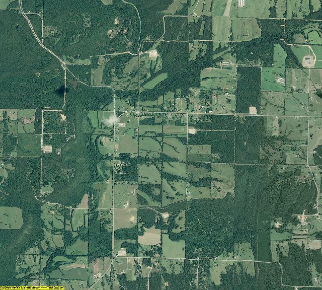 Conway County, Arkansas aerial photography
