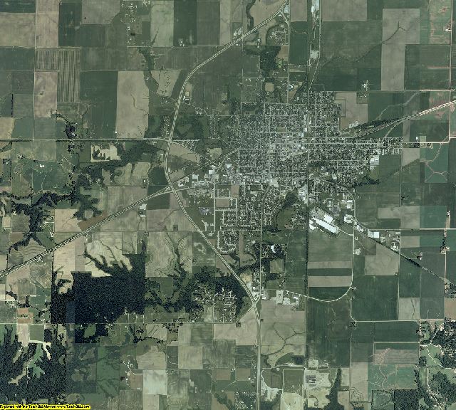 De Witt County, Illinois aerial photography