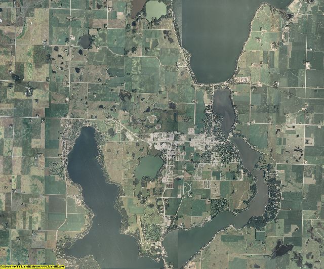 Dickinson County, Iowa aerial photography