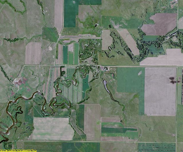 Emmons County, North Dakota aerial photography